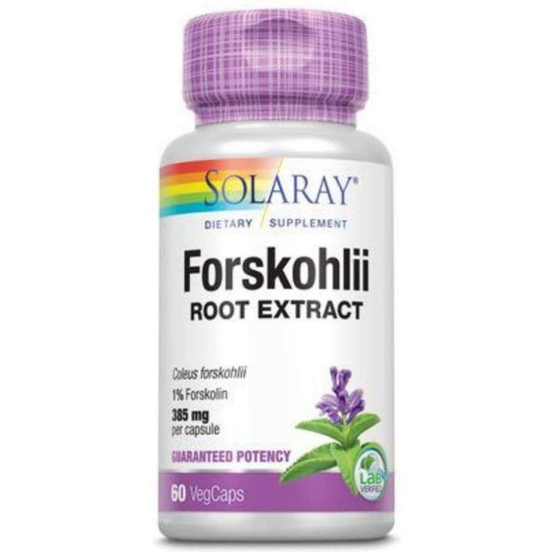  Solaray Forskohlii Root Extract 385mg 60 Caps 