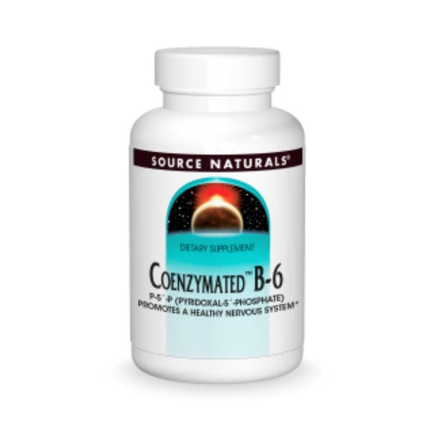  Source Naturals Coenzymated B-6 Sublingual 25mg 30 Tablets 