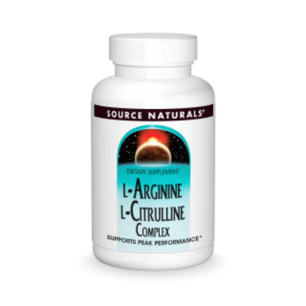  Source Naturals L-Arginine/L-Citrulline 60 Tablets 