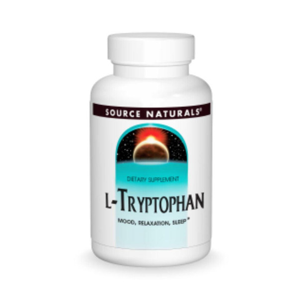  Source Naturals L-Tryptophan 500mg 60 Capsules 