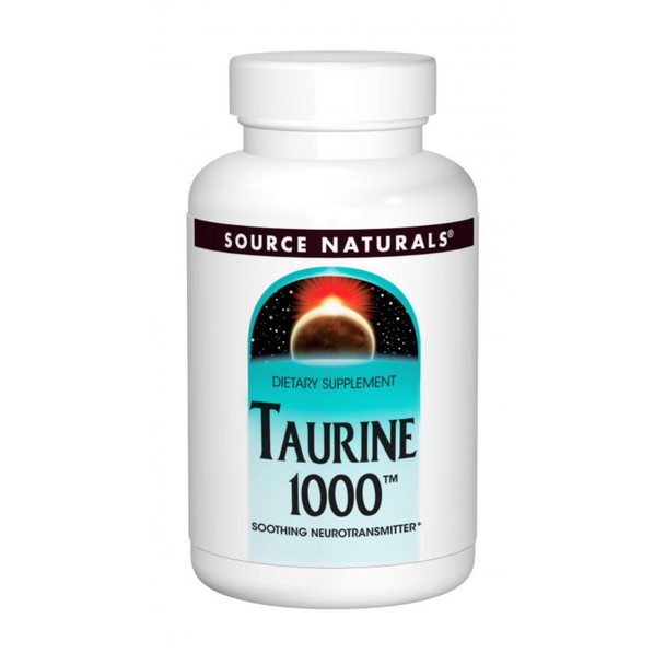  Source Naturals Taurine 1000mg 60 Capsules 