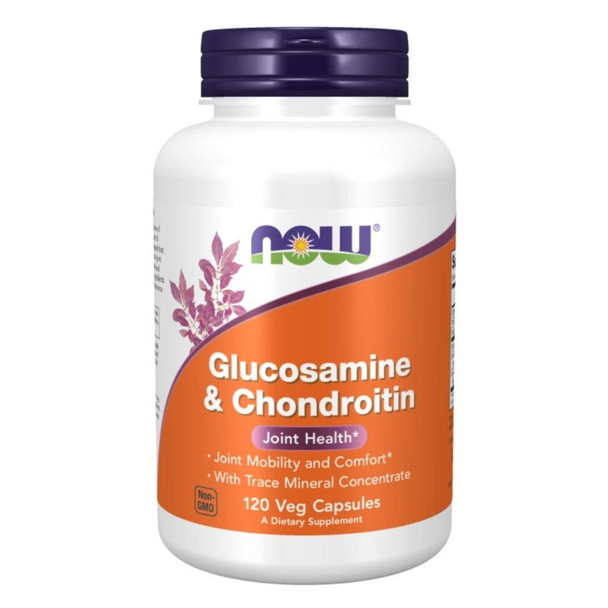  Now Foods Glucosamine & Chondroitin With Trace Minerals 120 Veg Capsules 