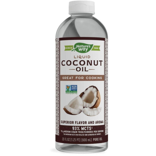  Nature's Way Liquid Coconut Oil 20 Ounces (Previously Enzymatic Therapy) 