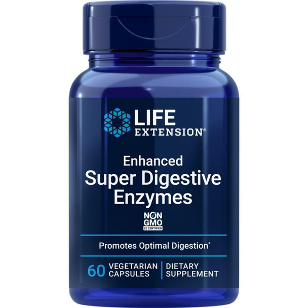  Life Extension Enhanced Super Digestive Enzymes 60 Veg Caps 