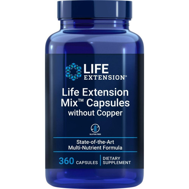  Life Extension Mix Capsules without Copper w/ Bio-Quercetin 360 Capsules 