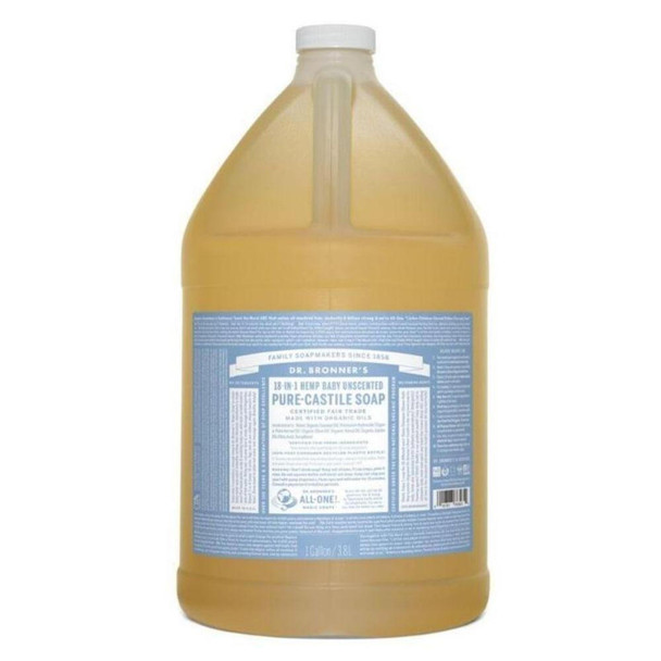  Dr. Bronner's Pure Castille Liquid Baby Mild Soap 128 Ounces 