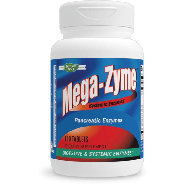  Nature's Way Mega-Zyme 10x Organic Form 100 Tablets (Previously Enzymatic Therapy) 