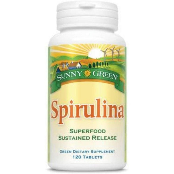  Sunny Green Spirulina 500mg 120 Tablets 