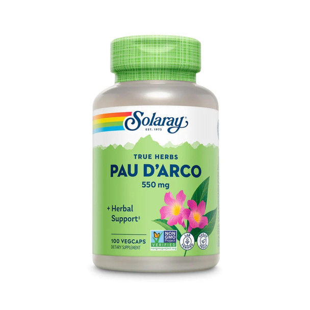  Solaray Pau D'Arco Inner Bark 550mg 100 Capsules 