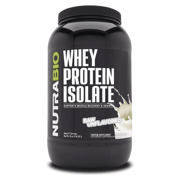  NutraBio 100% Whey Protein Isolate 2lb 