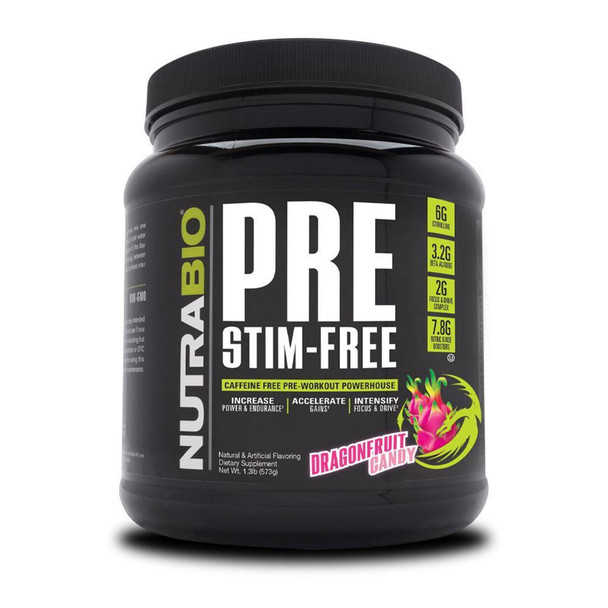  NutraBio Pre Stim Free 20 Servings 