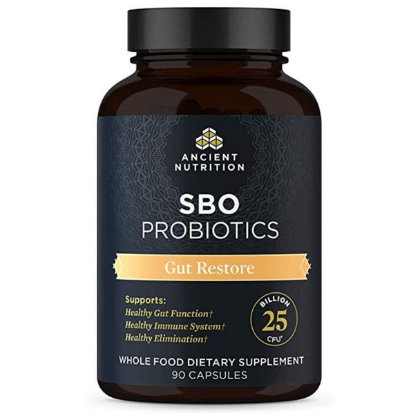  Ancient Nutrition SBO Probiotics Gut Restore 60 Capsules 