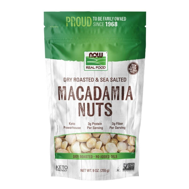  Now Foods Macadamia Nuts Roasted 9 oz. 