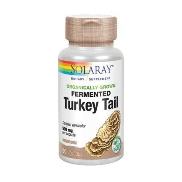  Solaray Fermented Turkey Tail 60 Capsules 