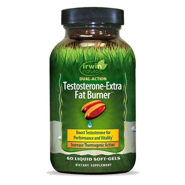 Irwin Naturals Testosterone-Extra Fat Burner 60 Softgels 