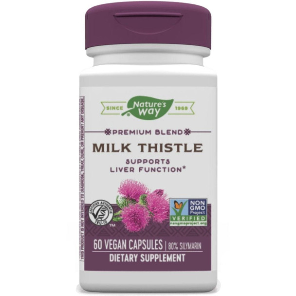  Nature's Way Milk Thistle 60 Veg Caps (Previously Enzymatic Therapy) 