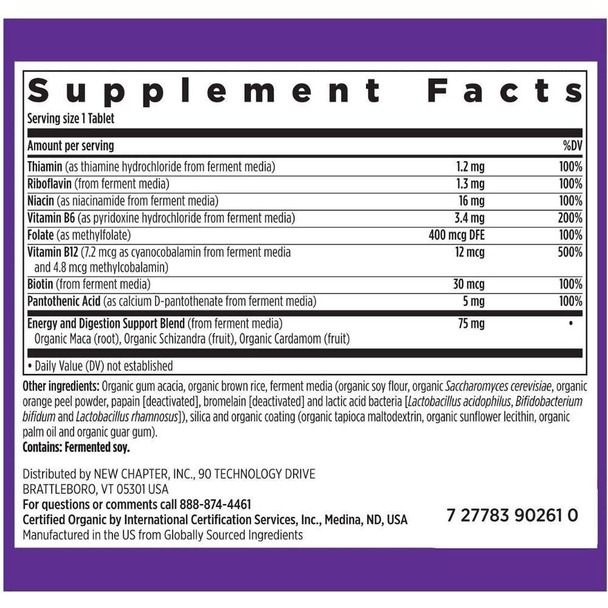 New Chapter Fermented Vitamin B Complex 90 Veg Tablets