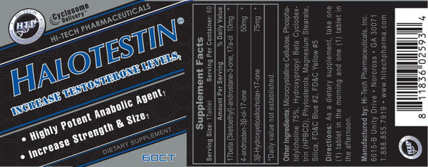  Hi-Tech Pharmaceuticals Halotestin 60 Tablets 