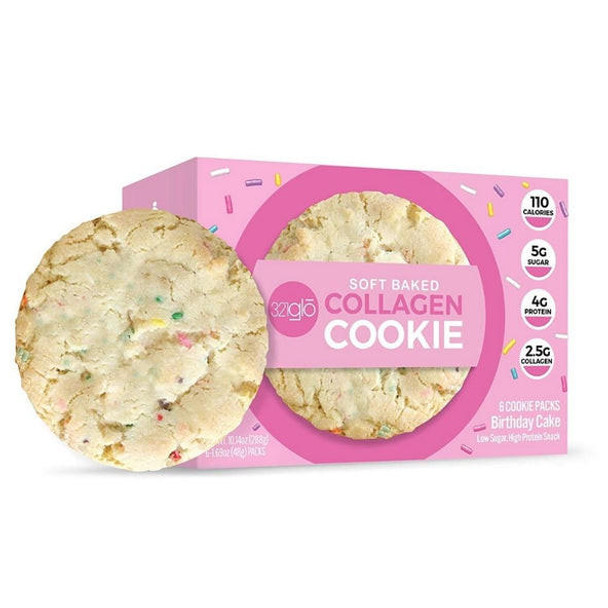  321 GLO Soft Baked Collagen Cookies 6/Box 