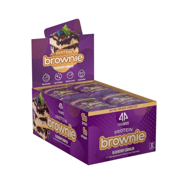 AP Sports Regimen Alpha Prime Prime Bites Protein Brownies 12 Box 