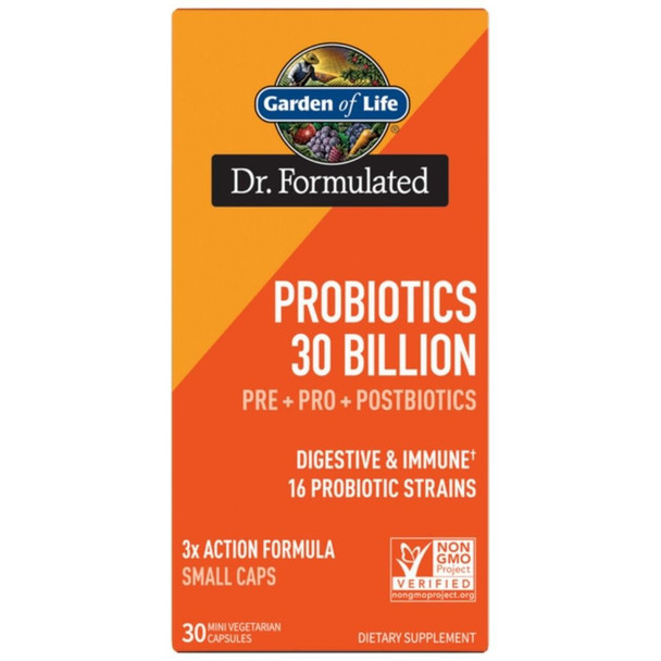  Garden of Life Dr. Formulated Probiotic 30 Billion CFU 30 Veg Caps 