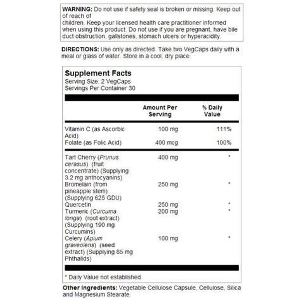  Solaray Total Cleanse Uric Acid 60vc 