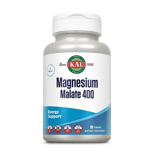 Kal KAL Magnesium Malate 400mg 90 Tablets 