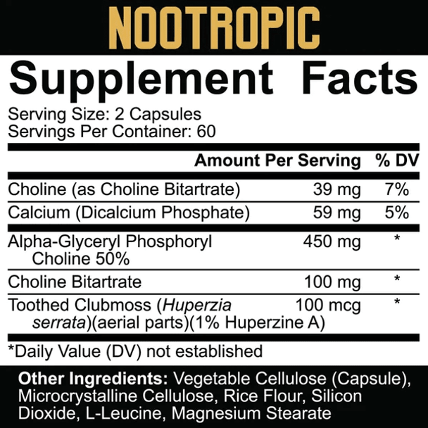  5% Nutrition Core Nootropic 120ct 