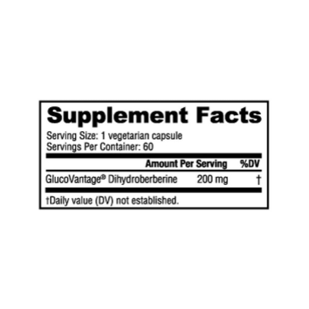  NutraBio Berberine Advanced 200mg 60 Capsules 