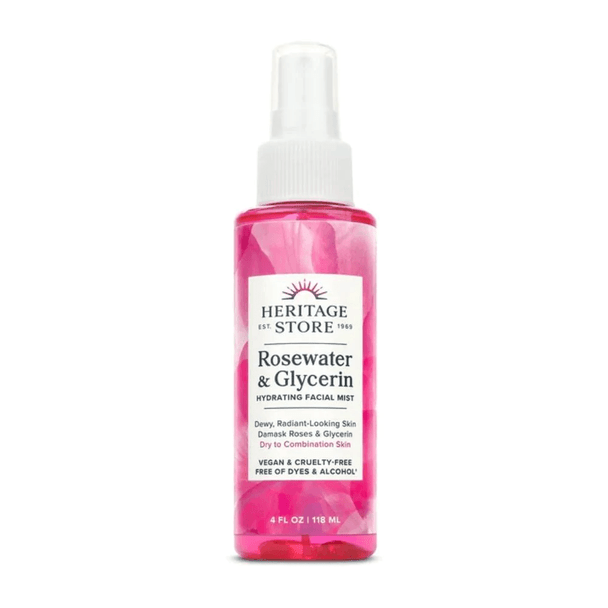  Heritage Store Rosewater and Glycerin 4fl oz 