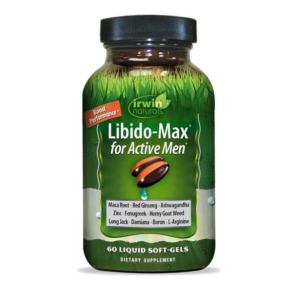  Irwin Naturals Libido-Max Active Men 60 Soft-Gels 