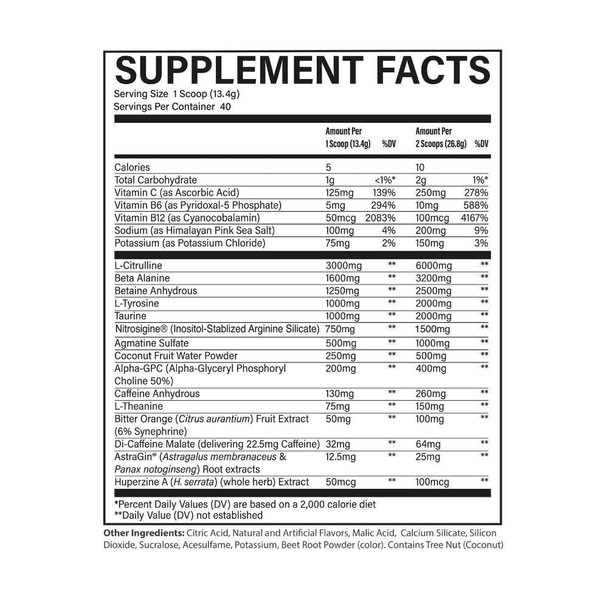 Raw RAW CBUM Christopher's Secret Stuff Preworkout 