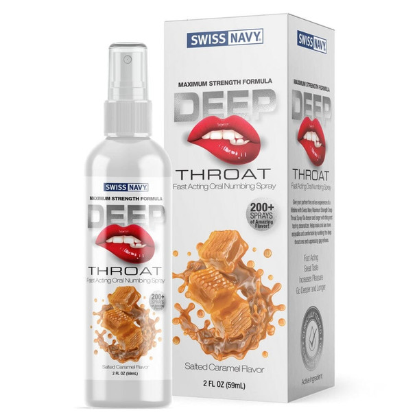  Swiss Navy Deep Throat Spray Salted Caramel Flavor 