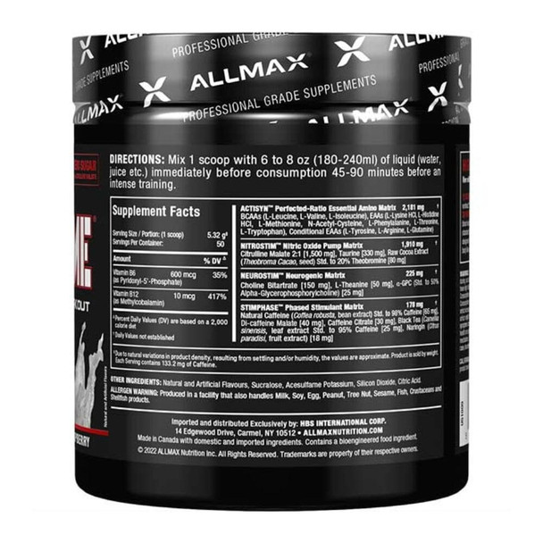 Allmax Nutrition Allmax MusclePrime White Raspberry 