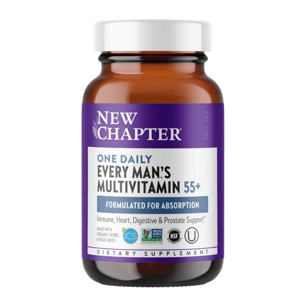  New Chapter Every Man's One Daily Multivitamin 55+ 72 Tablets 