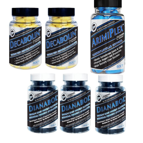 Hi-Tech Pharmaceuticals 2024 Lean & Mean Muscle Prohormone Stack (8 Weeks On / 4 Week PCT)
