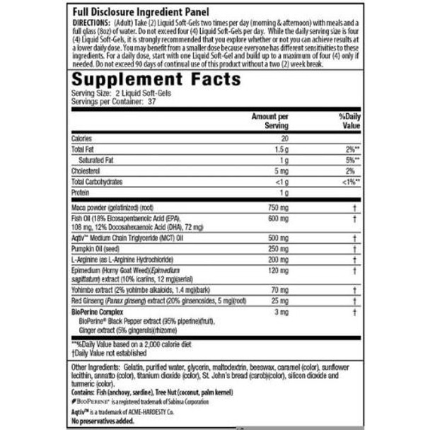  Irwin Naturals Steel-Libido Double Strength 75 Softgels 