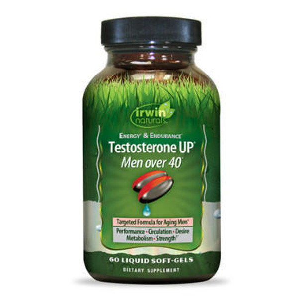  Irwin Naturals Testosterone UP 40+ 60 Softgels 