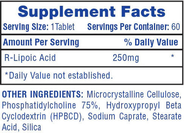  Hi-Tech Pharmaceuticals R-ALA 60ct 