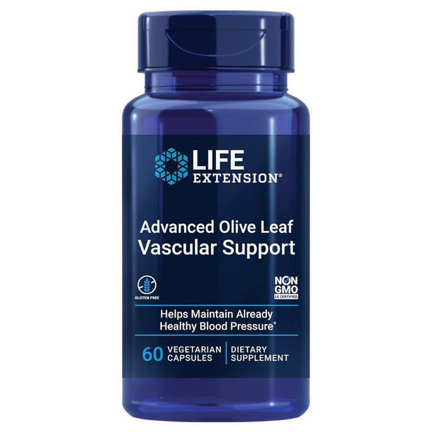  Life Extension Advanced Olive Leaf Vascular Support 60 Vegetable Capsules 