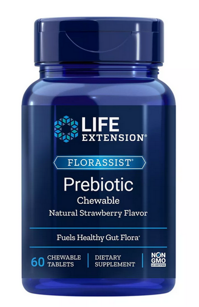  Life Extension FLORASSIST Prebiotic Chewable 60 Tablets 