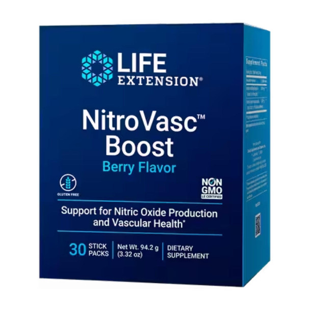  Life Extension NitroVasc Boost 30 Stick Packs 