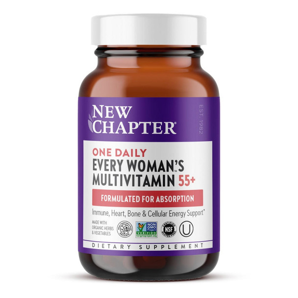  New Chapter Every Woman's Once Daily Multivitamin 55+ 24 Tablets 