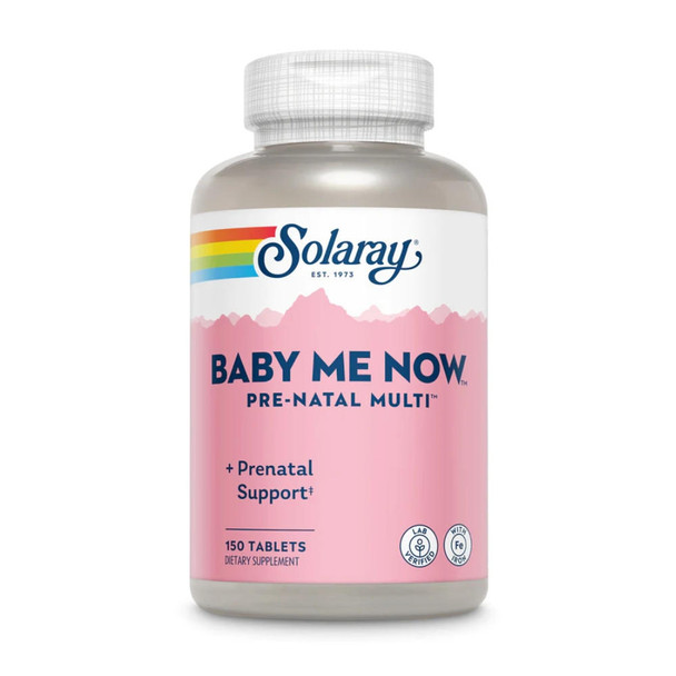  Solaray Baby Me Now Pre-Natal Multi 150 Tablets 