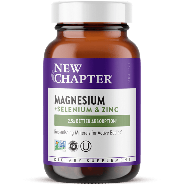  New Chapter Magnesium + Selenium & Zinc 30 Tablets 