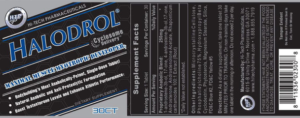  Hi-Tech Pharmaceuticals Halodrol 30 Servings 