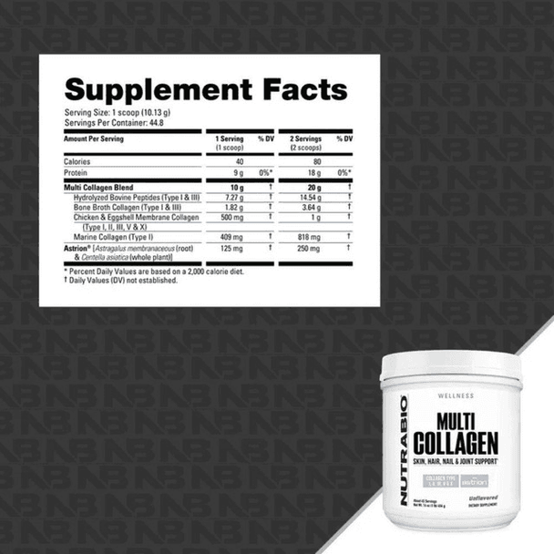 NutraBio Nutrabio Multi Collagen 1lb 
