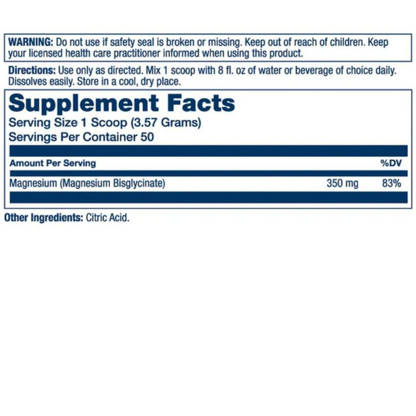  Solaray Magnesium Glycinate Powder 350mg 