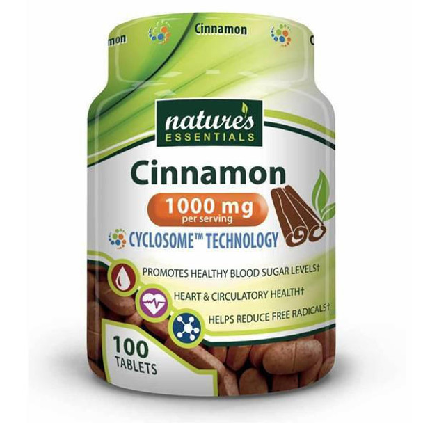  Nature's Essentials Cinnamon 1000mg 100 Tablets 