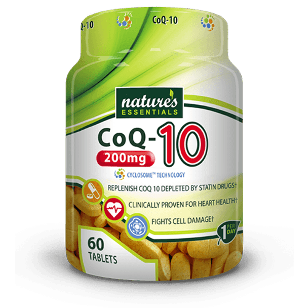  Nature's Essentials CoQ-10 200mg 60 Tablets 